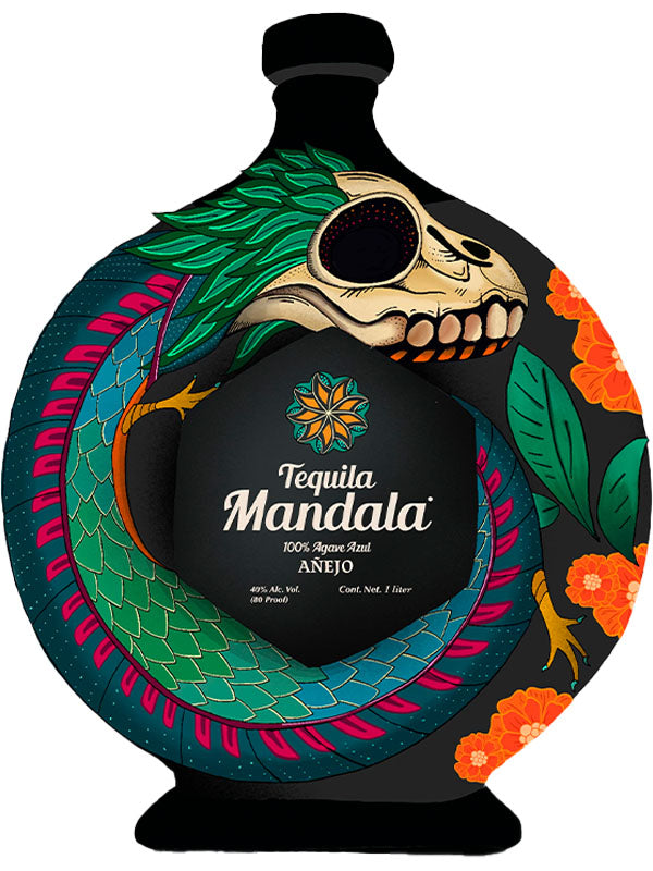 Mandala Limited Edition Ceramic Dia de los Muertos Anejo Tequila 2023 | Del  Mesa Liquor