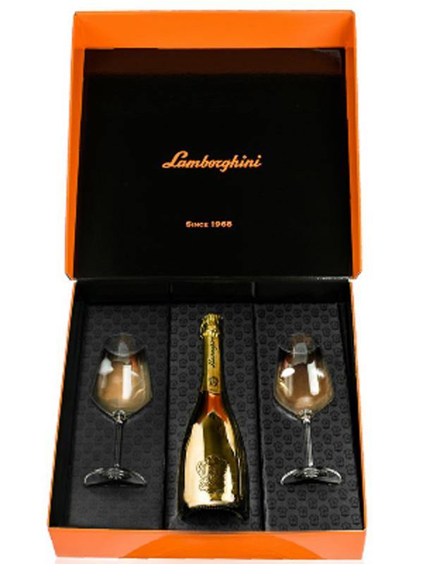 Lamborghini Gold Extra Dry Prosecco Gift Set