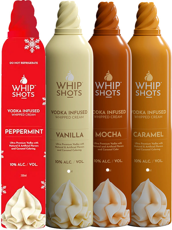 Whip Shots Vodka Infused Whipped Cream 4 Pack (200ml)