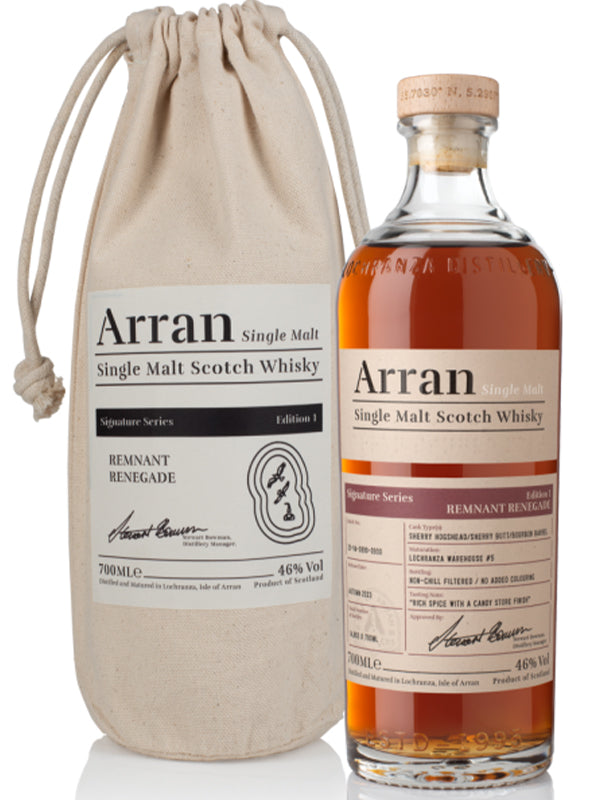 Arran Signature Series Edition 1 Remnant Renegade Scotch Whisky at Del Mesa Liquor