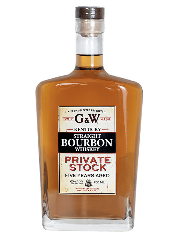 G&W Private Stock 5 Years Aged Kentucky Straight Bourbon Whiskey at Del Mesa Liquor