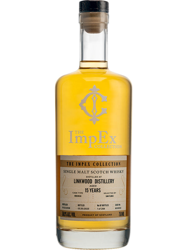 ImpEx Collection Linkwood 15 Year Old Scotch Whisky 2008 at Del Mesa Liquor