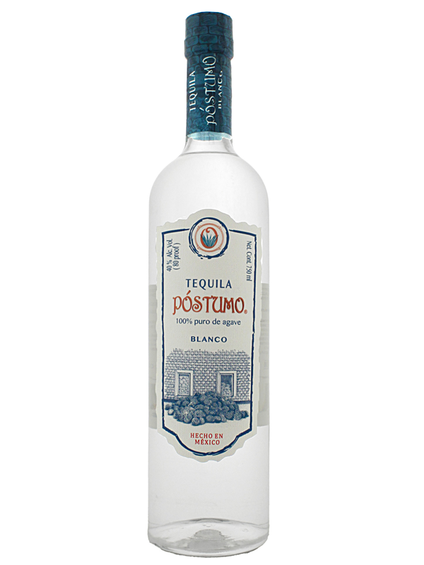 Postumo Blanco Tequila at Del Mesa Liquor