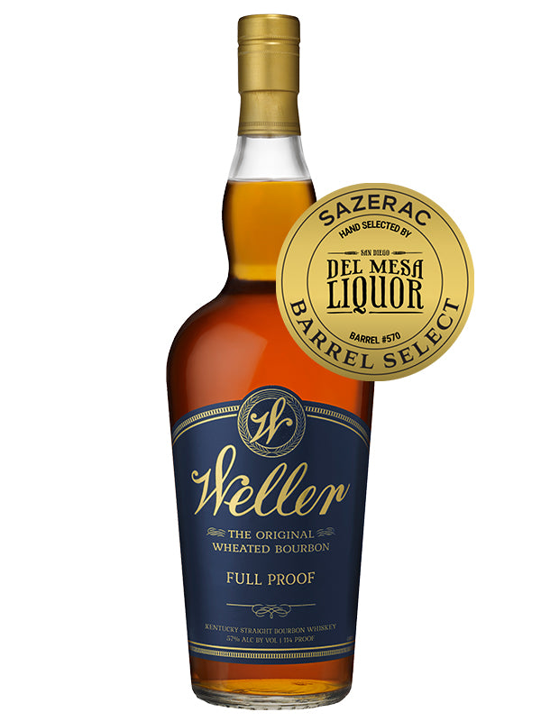 Weller Full Proof Single Barrel Bourbon Whiskey Hand Selected by Del Mesa Liquor at Del Mesa Liquor