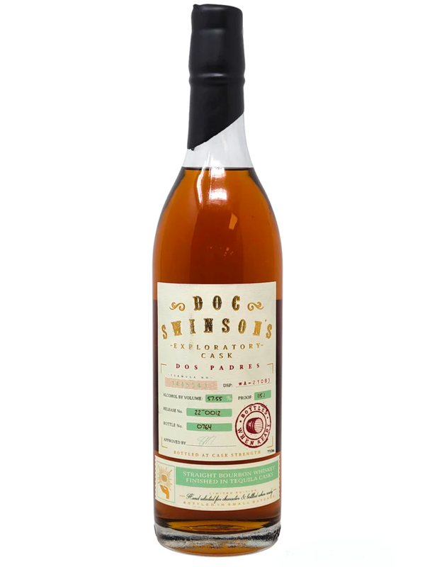 Doc Swinson’s Dos Padres Bourbon Whiskey Anejo Cask Finish at Del Mesa Liquor