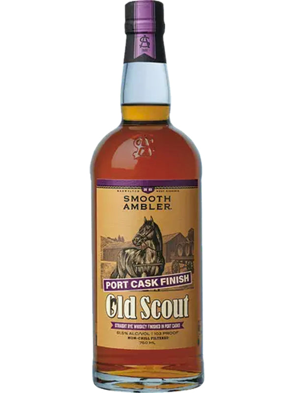 Smooth Ambler Old Scout Port Cask Finish Rye Whiskey at Del Mesa Liquor